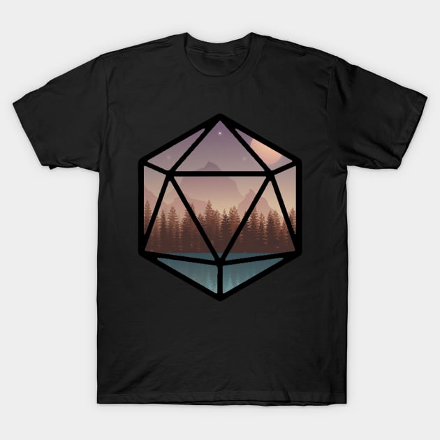 Forest D20 T-Shirt by MimicGaming